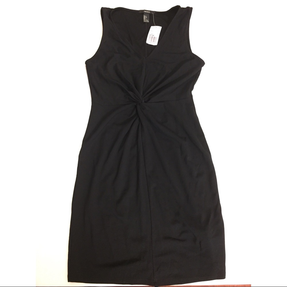 Forever21 V-neck black mini-dress