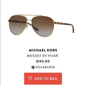 Michael Kors Polarized Aviators
