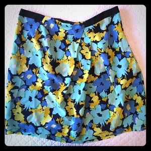J Crew Silk mini skirt