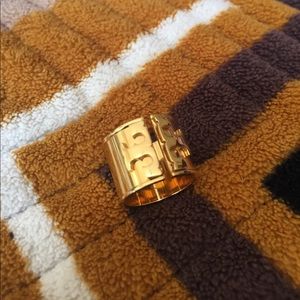 Tory Burch gold pinky ring