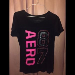 Pink & black Aeropostale shirt
