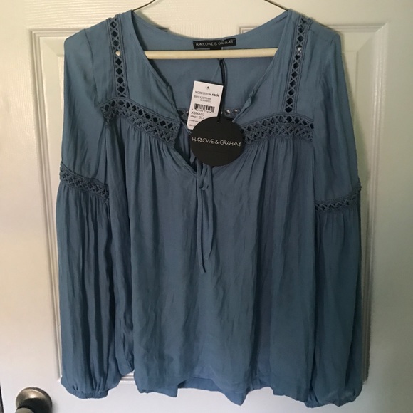 Nordstrom cold shoulder peasant top - Picture 1 of 2