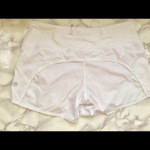 Adorable White speed shorts! Size 4