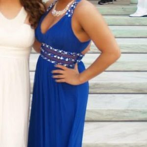 Blue prom dress