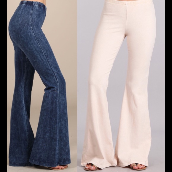 ❣1 LEFT❣NUDE STRETCH FLARE PANTS - Picture 4 of 6