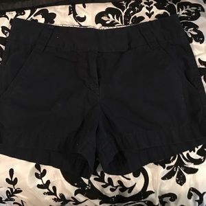 JCrew navy blue chino shorts