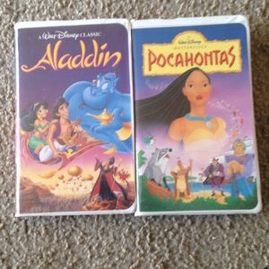 Aladdin & Pocahontas vhs