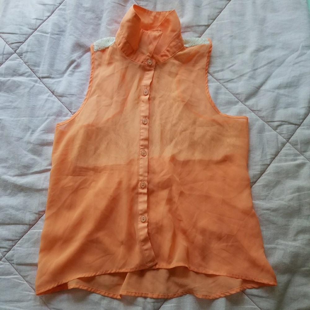 Partially Crochet top