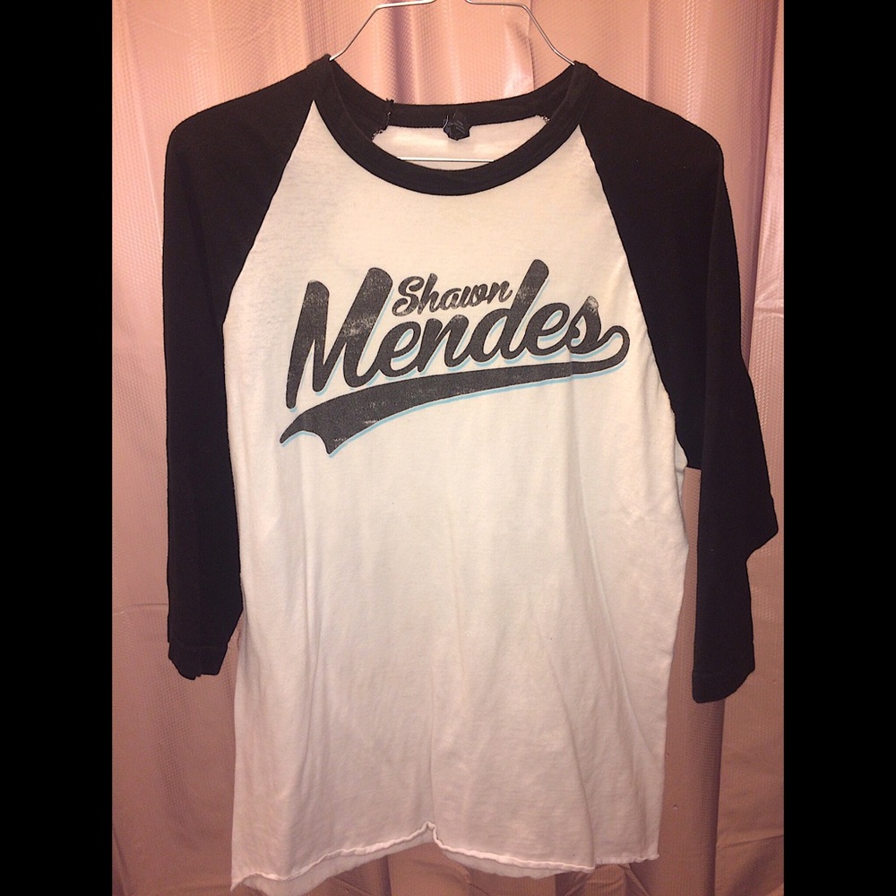 Shawn Mendes baseball short sleeve tee