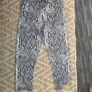 Snakeskin leggings
