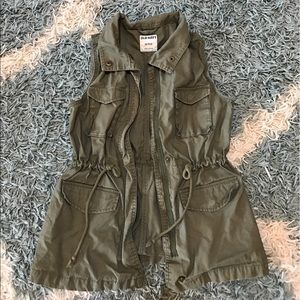 Army Style Vest--Perfect for Spring!