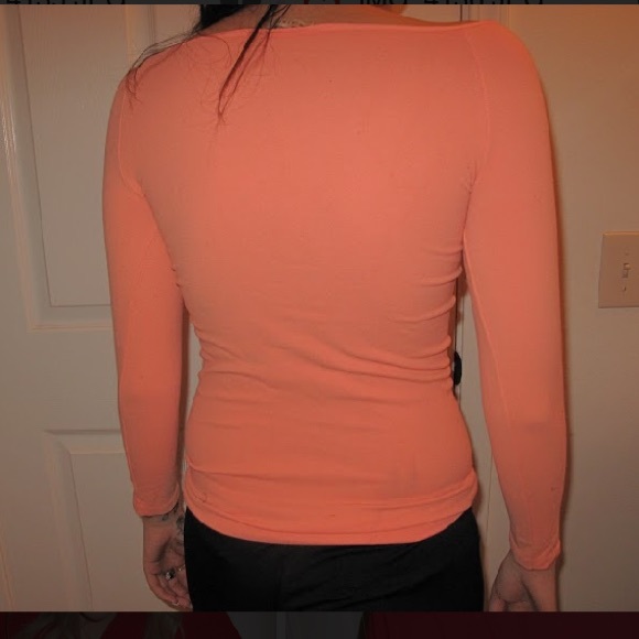 Coral tight long sleeve MAKE OFFFR** - Picture 3 of 3