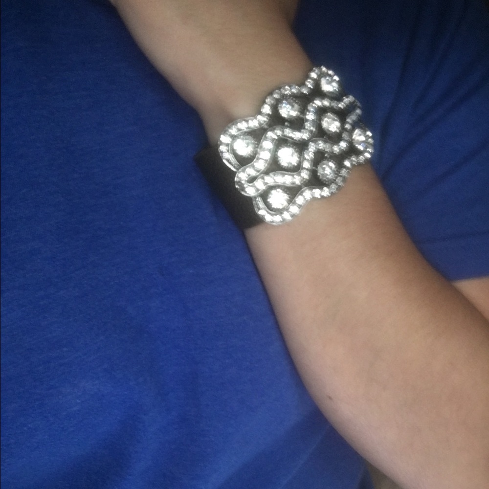 Brown leather cuff