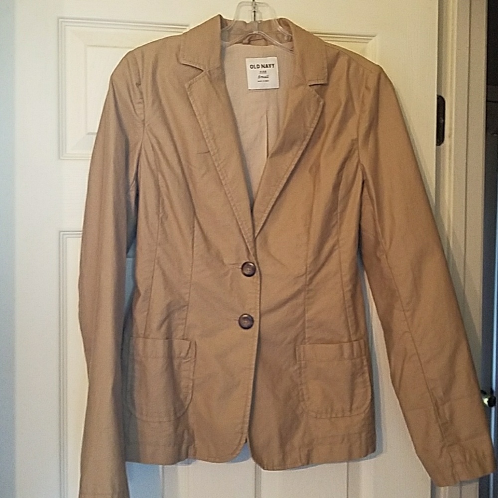 Old Navy blazer,  khaki, small,  brand new
