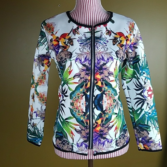 Floral Abstract Jacket - Picture 2 of 2