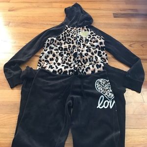 Girls velour set