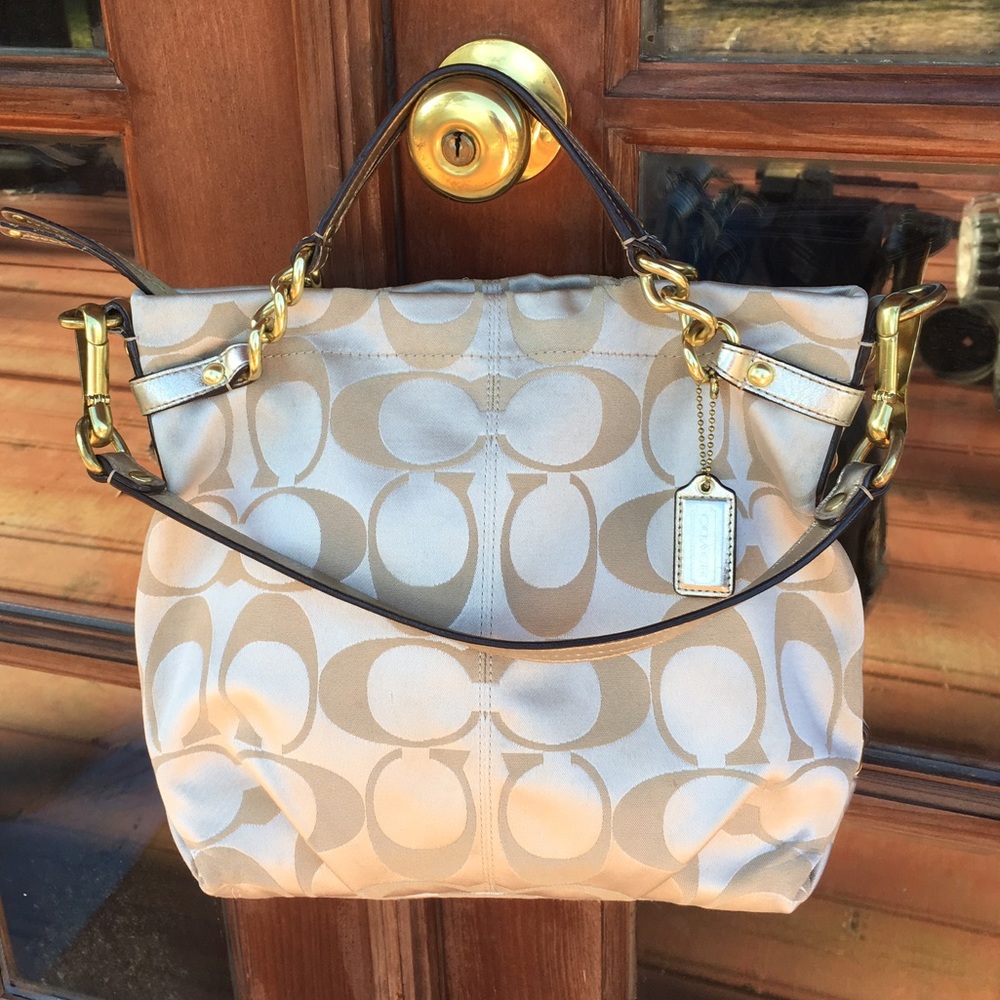 Coach Signature Sateen Brooke Shoulder