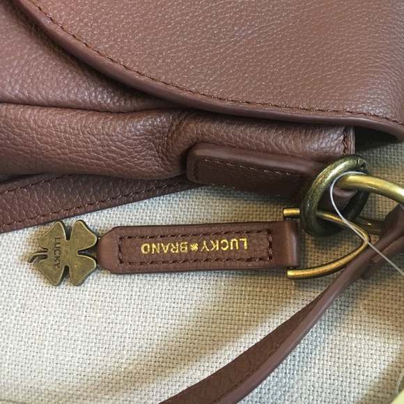 Lucky Brand Ali Leather Flap Crossbody Bag - Picture 8 of 8