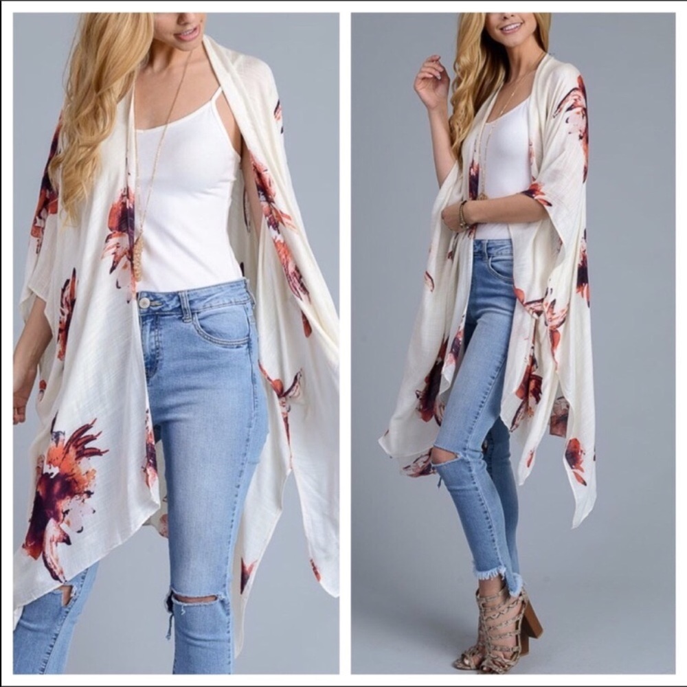 2X HOST PICK❤Garden Party Flower Kimono - Picture 4 of 8