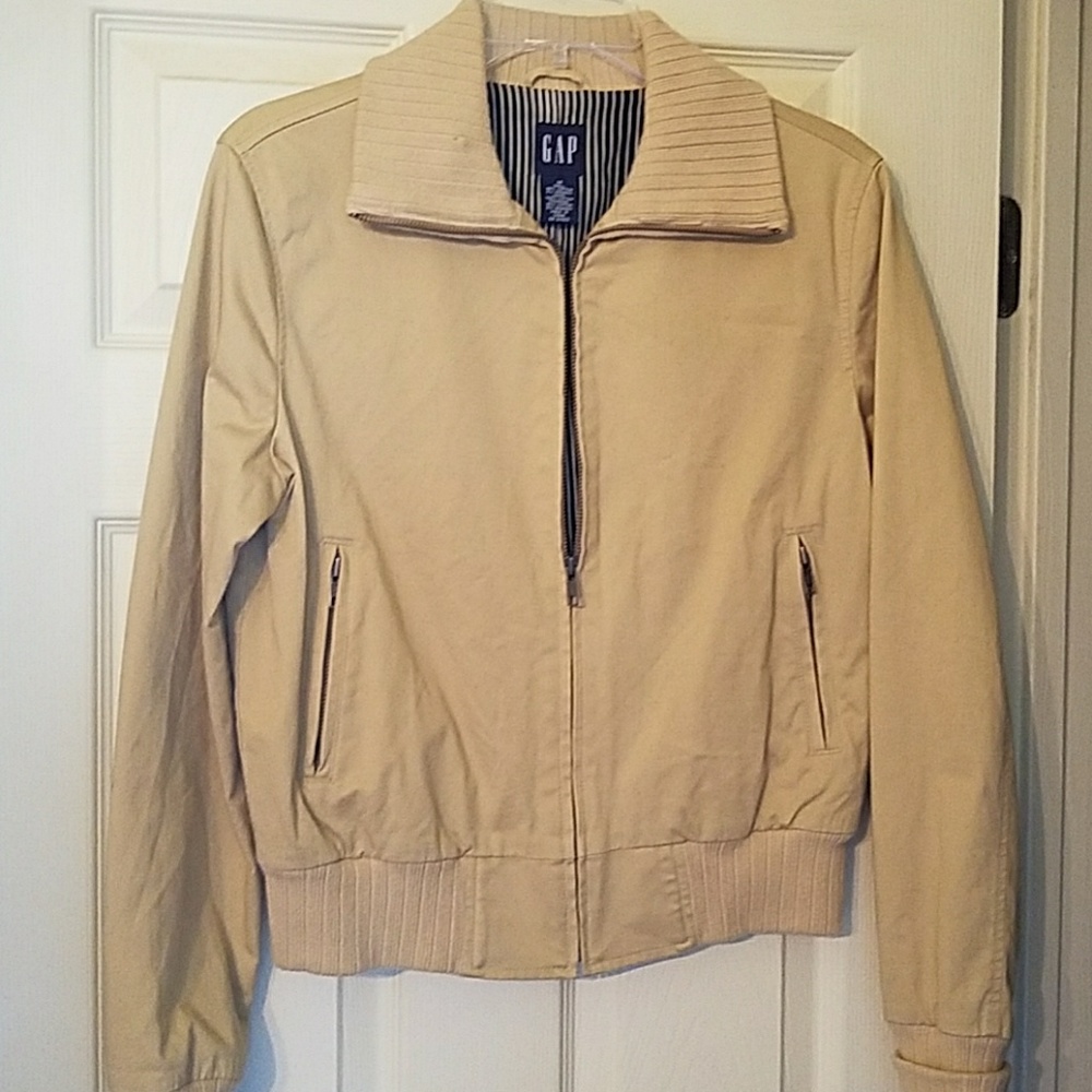 Retro Gap bomber coat,  size medium,  khaki