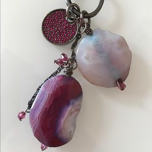 Express Gemstone Charm Pendant Necklace