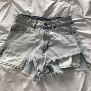 BDG high waisted denim shorts