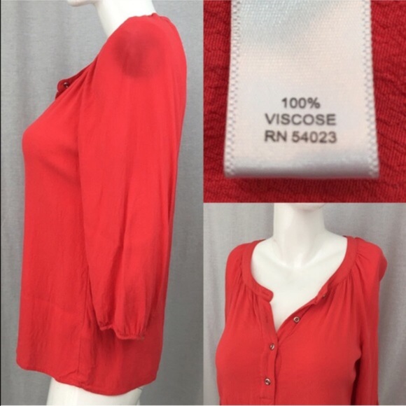 SOLD 💛Sz Small Banana Republic 3/4 Half Button - Picture 3 of 4