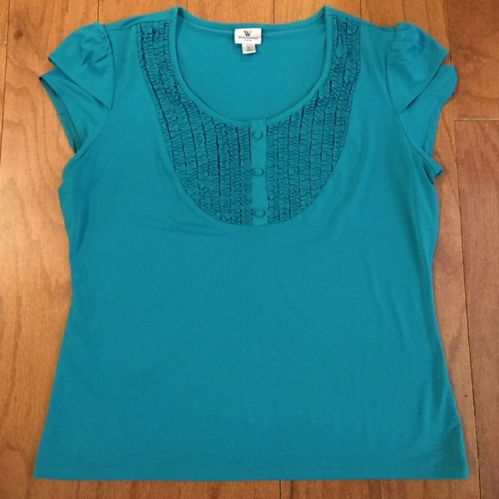 Teal Top by Worthington -Stretch