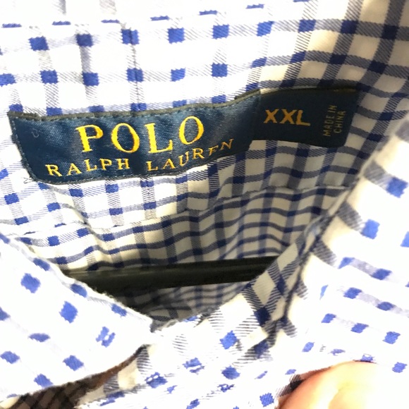 Checkered Blue Polo - Picture 2 of 3