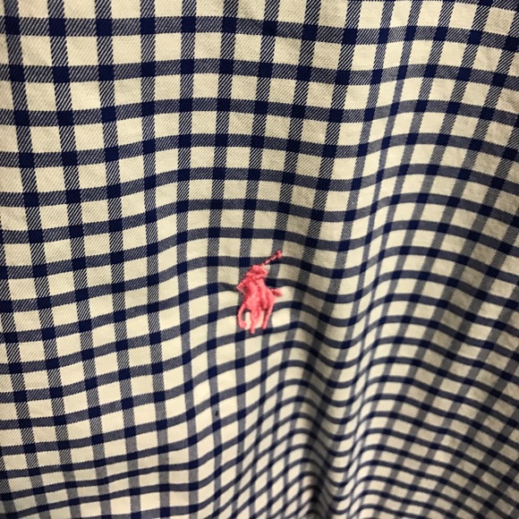 Checkered Blue Polo - Picture 3 of 3