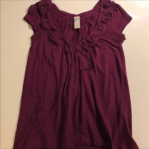 Maroon Anthro Top