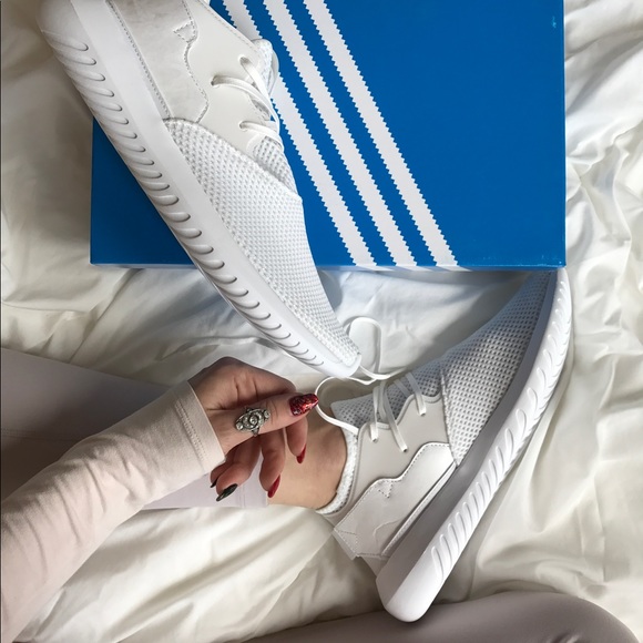NWT adidas tubular entrap white - Picture 3 of 5