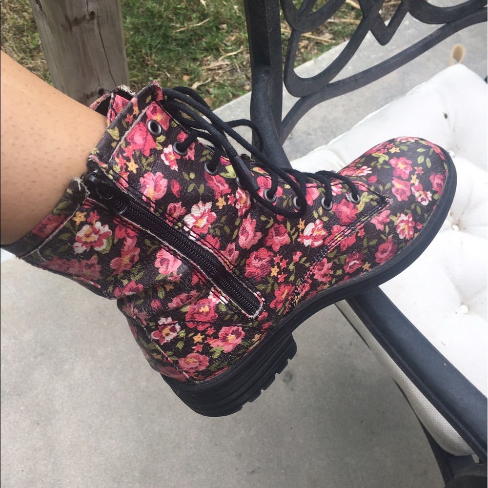 Floral booties