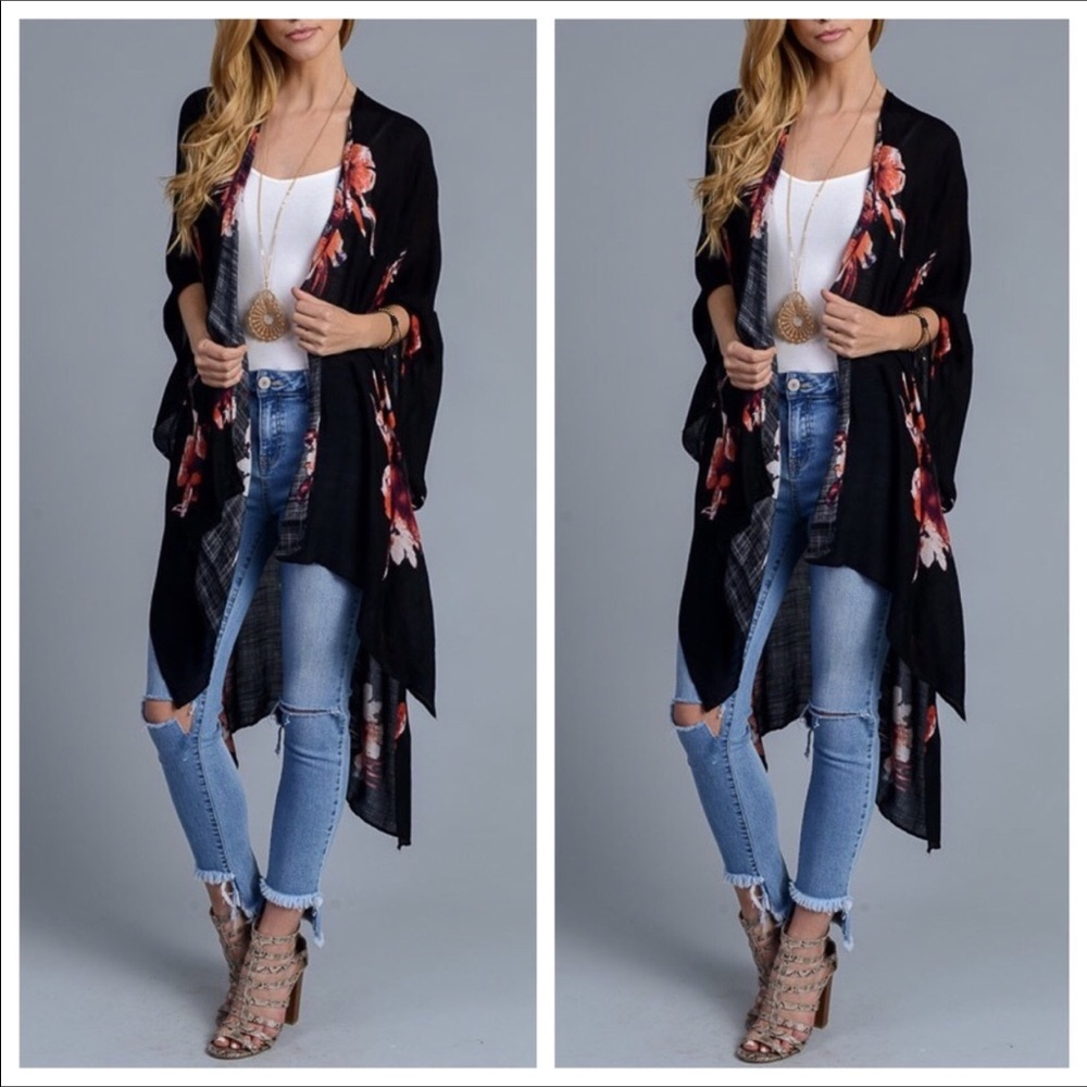 Just In❤ Garden Flower Kimono