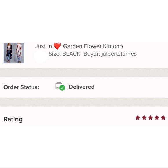 Garden Flower Kimono - Picture 4 of 4