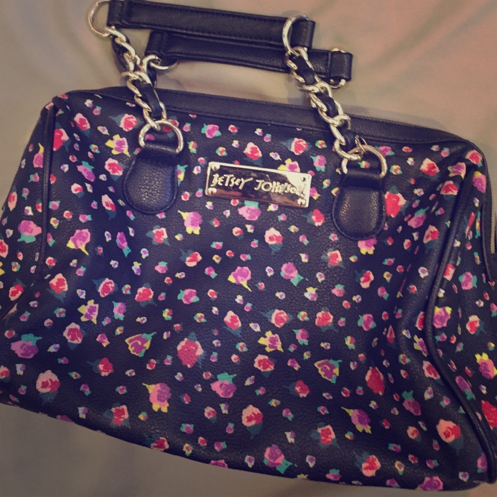 Betsy Johnson Flower Bowling Bag