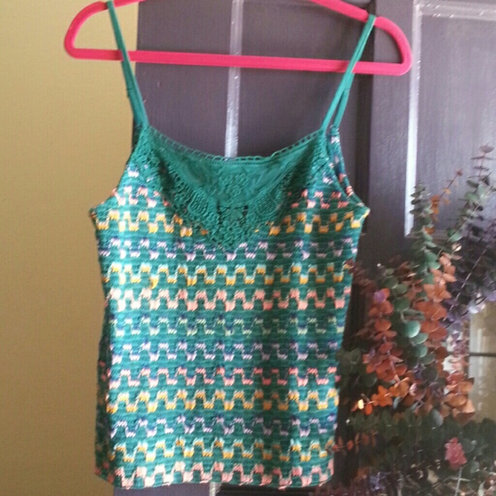 Free People Medium Crocheted Tank w/ adjustable st