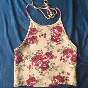 Flowery crop top