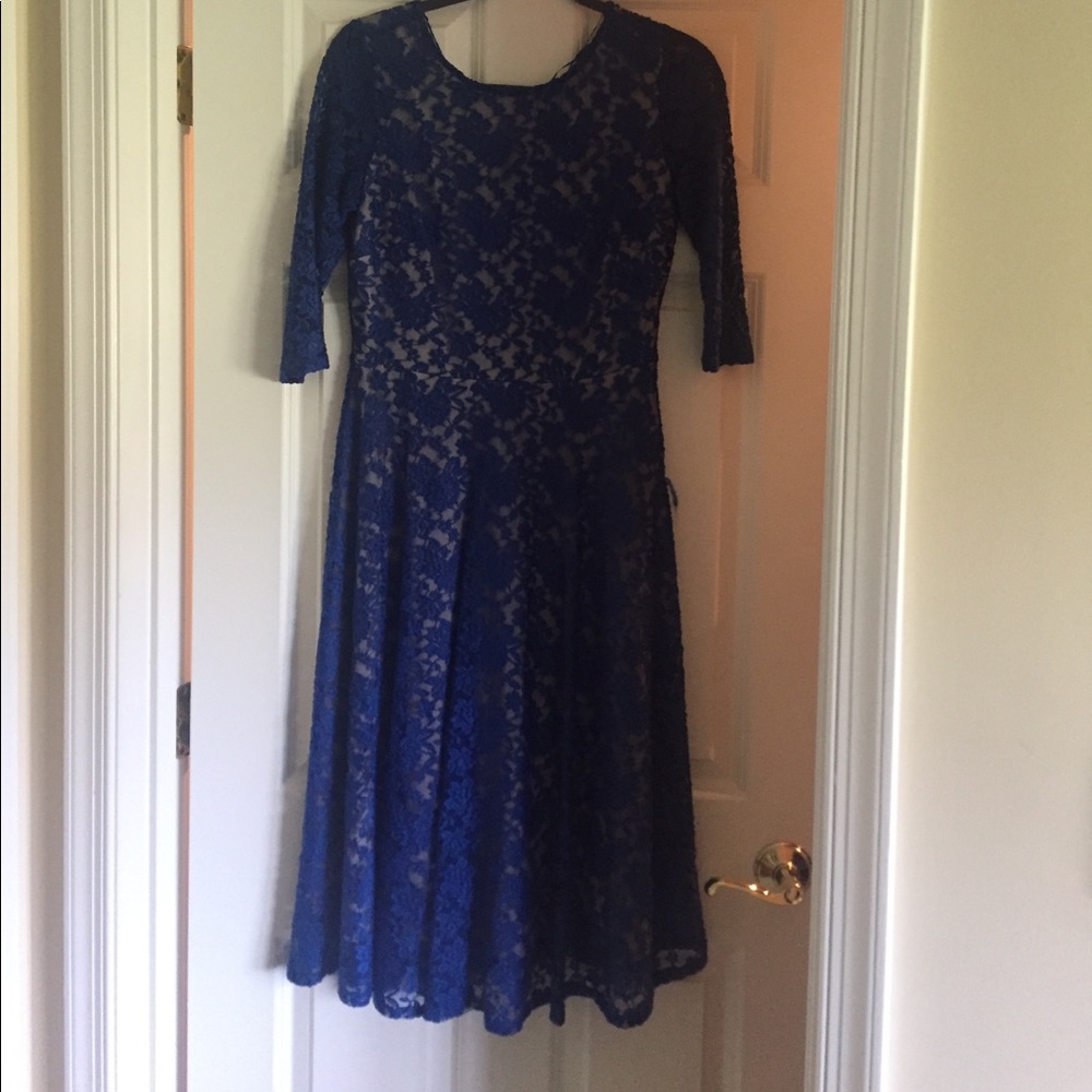 Blue lace dress!  Worn once