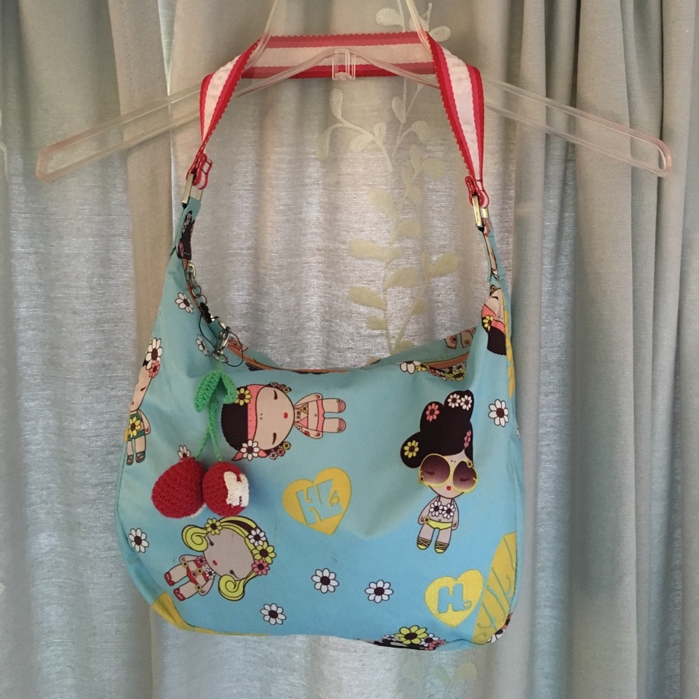 Harajuki Lovers Turquoise Hobo Bag