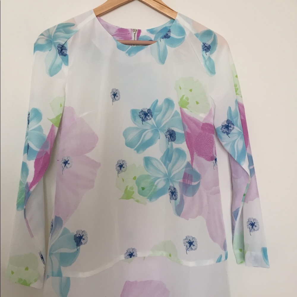 Alice Ritter Spring Light Floral Mini Dress - Picture 2 of 6