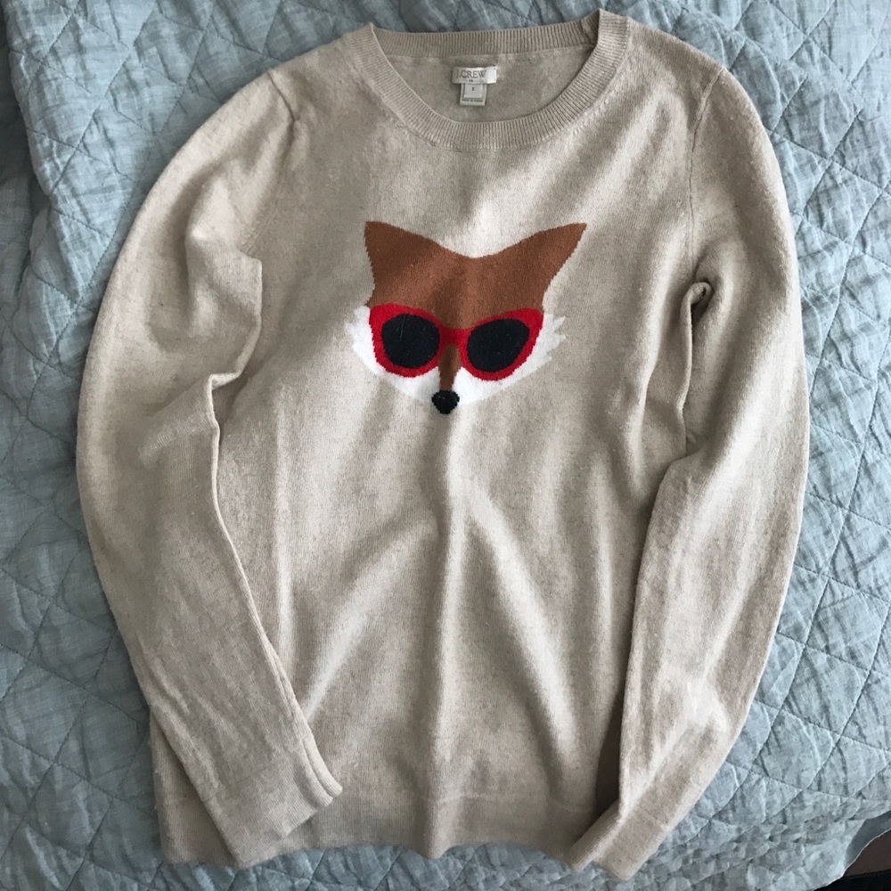 J.Crew fox sweater