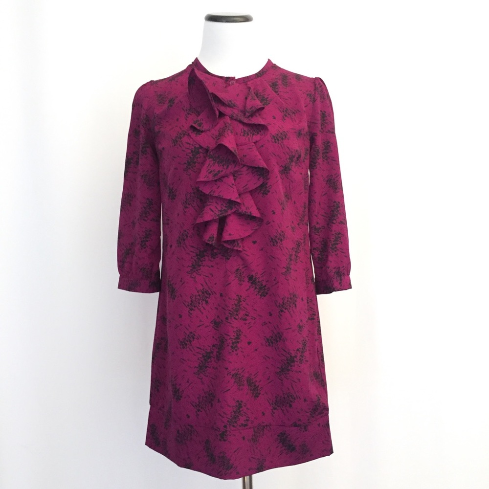 Burgundy dress