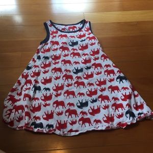 Lands End Elephant Dress. Size 4.