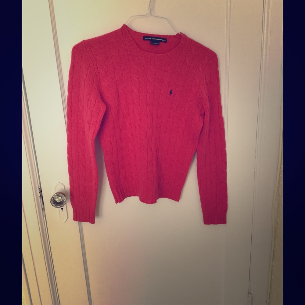 Ralph Lauren Sport 100% Cashmere Crewneck Sweater
