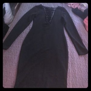 Black mini dress