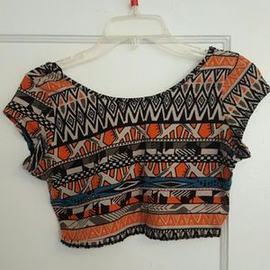 Print Crop Top