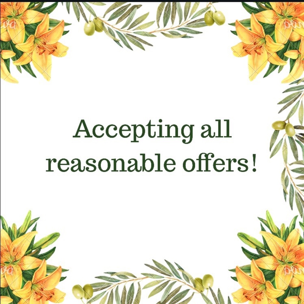 Accepting all reasonable offers!!