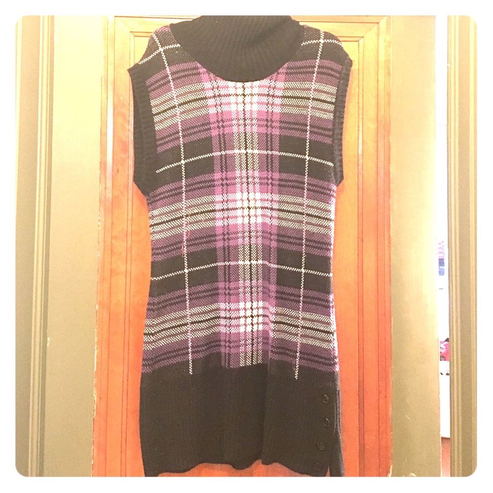 Plaid Sweater Dress