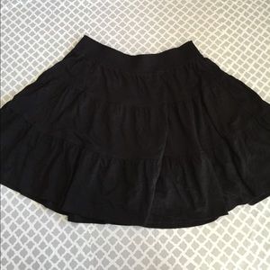 Black Circle Full Cotton Skirt
